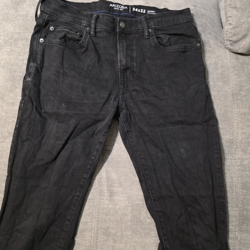 Arizona Jean Company Men's Black Skinny Jeans